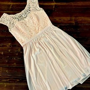 David’s Bridal Bridesmaid dress- pink (petal) formal dress